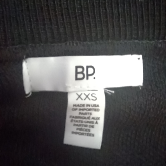 NWT BP. Nordstrom Women's Mock Neck Sweater 1/4 Zip Striped Y2K - Picture 8 of 11